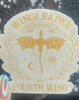 Wingleader Fourth Wing Holographic Sticker