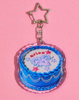 Aries Glitter Horoscope Cake Keychain