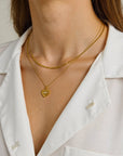 Landy 18K Non-Tarnish Layered Heart Chain Necklace