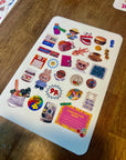 Retro Nostalgia Y2K Sticker Sheet
