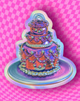 Chrome Cake Holographic Stickers