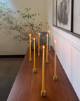 Thin Taper Candle Holder - Solid Brass