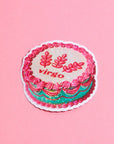 Virgo Glitter Horoscope Cake Sticker