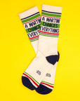 A Martini Changes Everything Gym Crew Socks