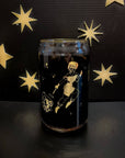 Space Cowgirl in the Milky Way 20oz Can Glass | retro pin-up