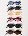 Women's Slim Oval Frame Sunglasses