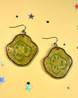 Pickle Chip Statement Earrings