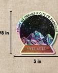Velaris Star Globe Holo Sticker | A Court of Thorns & Roses