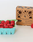 Beeswax Strawberry Birthday Candles