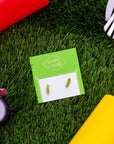 Pickle Enamel Earrings