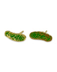 Pickle Enamel Earrings