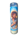 Bob Ross Altar Candle