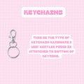 Labubu SINGLE Handmade Acrylic Earrings & Keychains