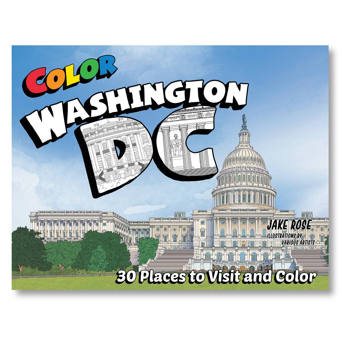 Color Washington DC coloring book
