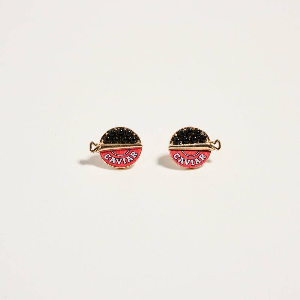 0.5 Inch Canned Caviar Bead Vacation Post Earrings