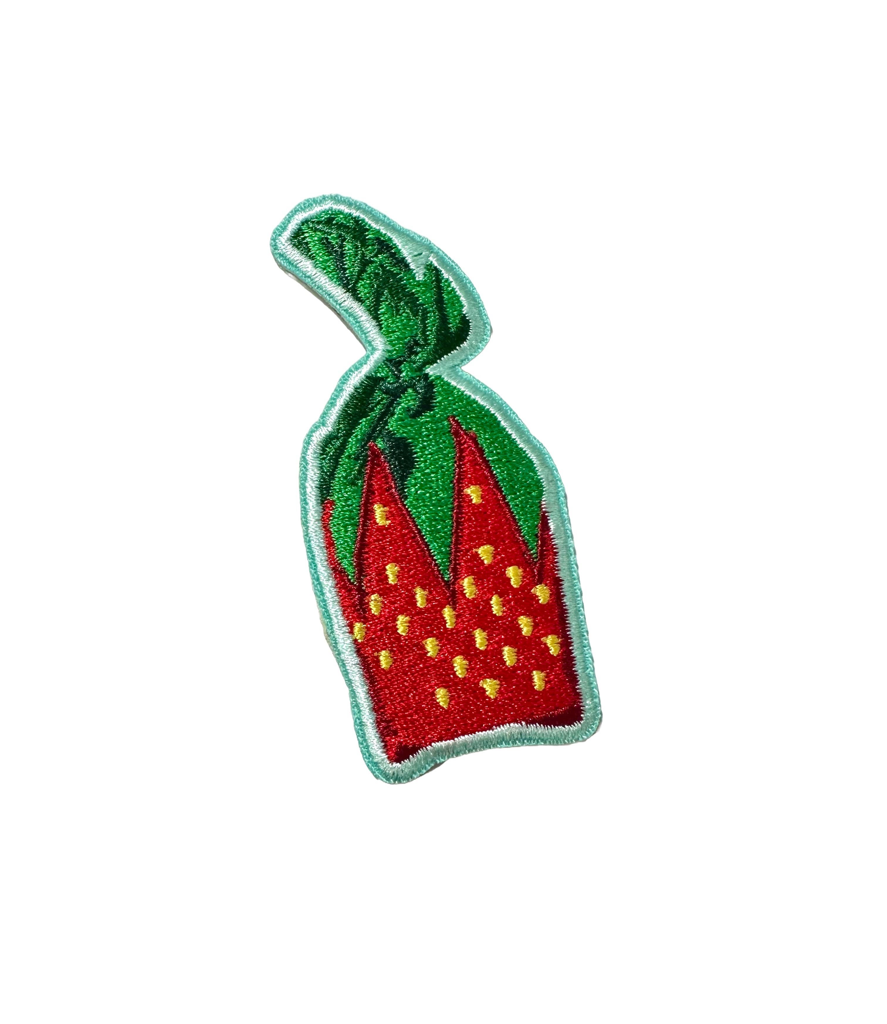Grandma Candy Embroidered Strawberry Patch
