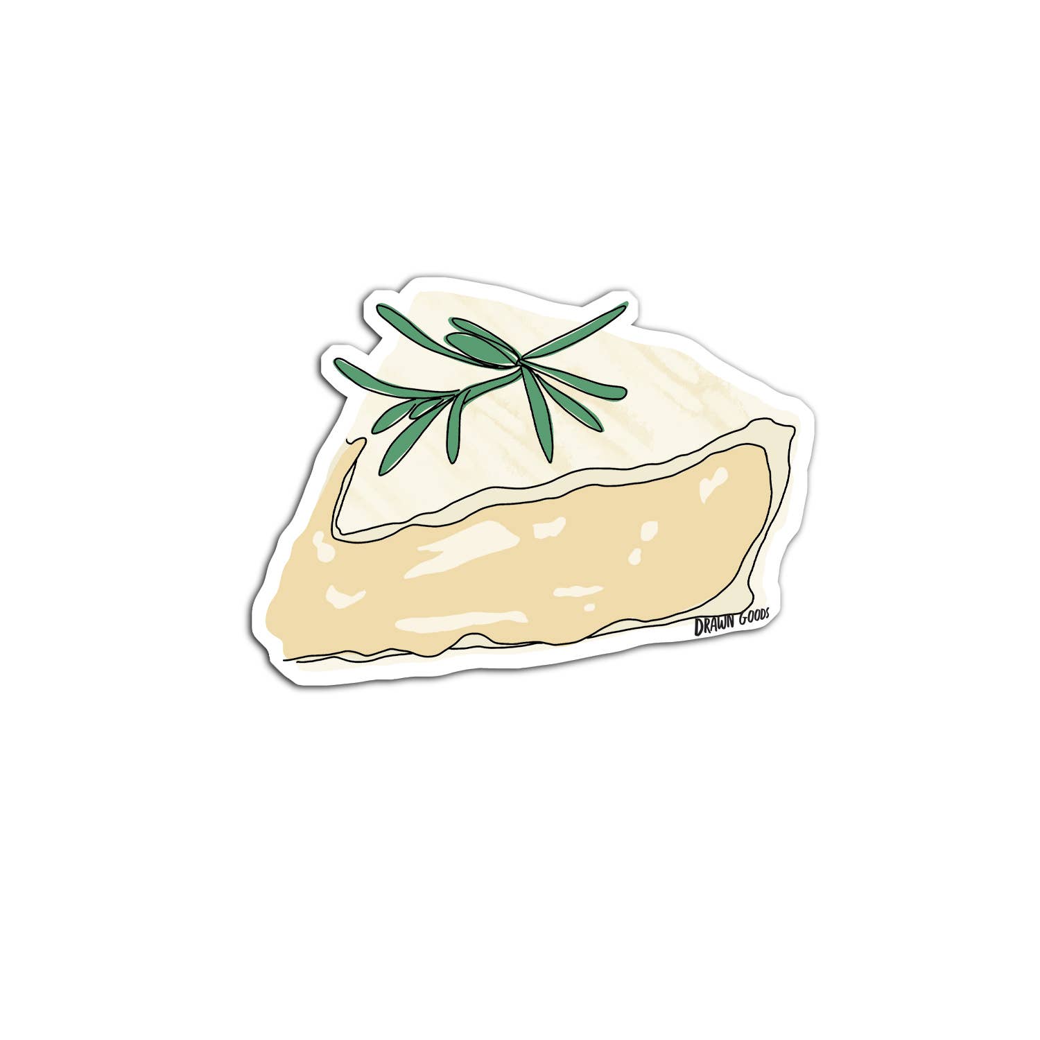 Brie Cheese Sticker