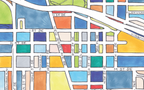 Navy Yard Map Art Print