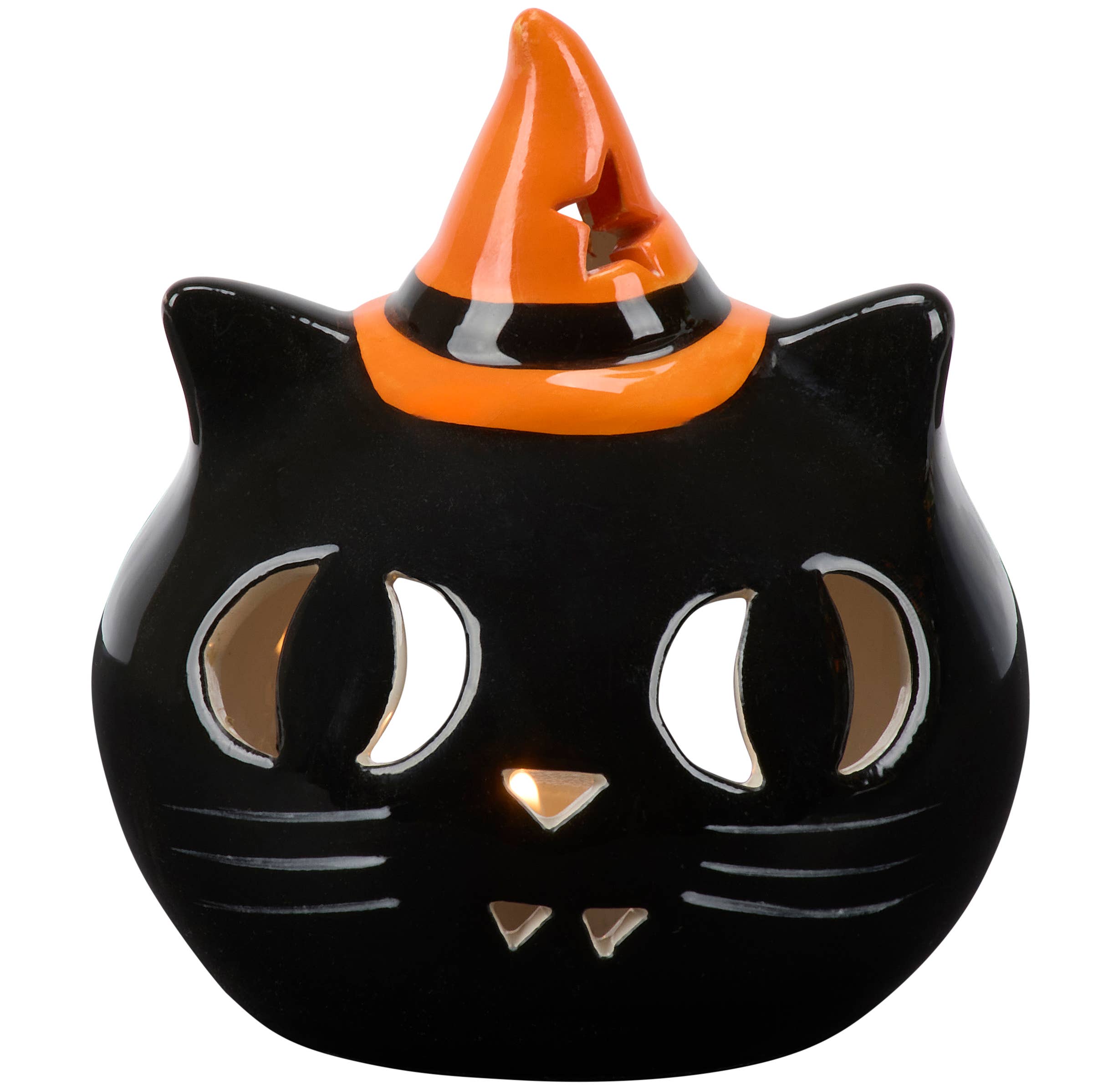 Witchy Cat Candle Holder
