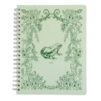 Frog Toile Spiral Notebook, 8x10 Stationary Journal