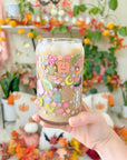 16oz Colorful Halloween Glass