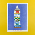 Tube of Chestnut Spread- Riso Print