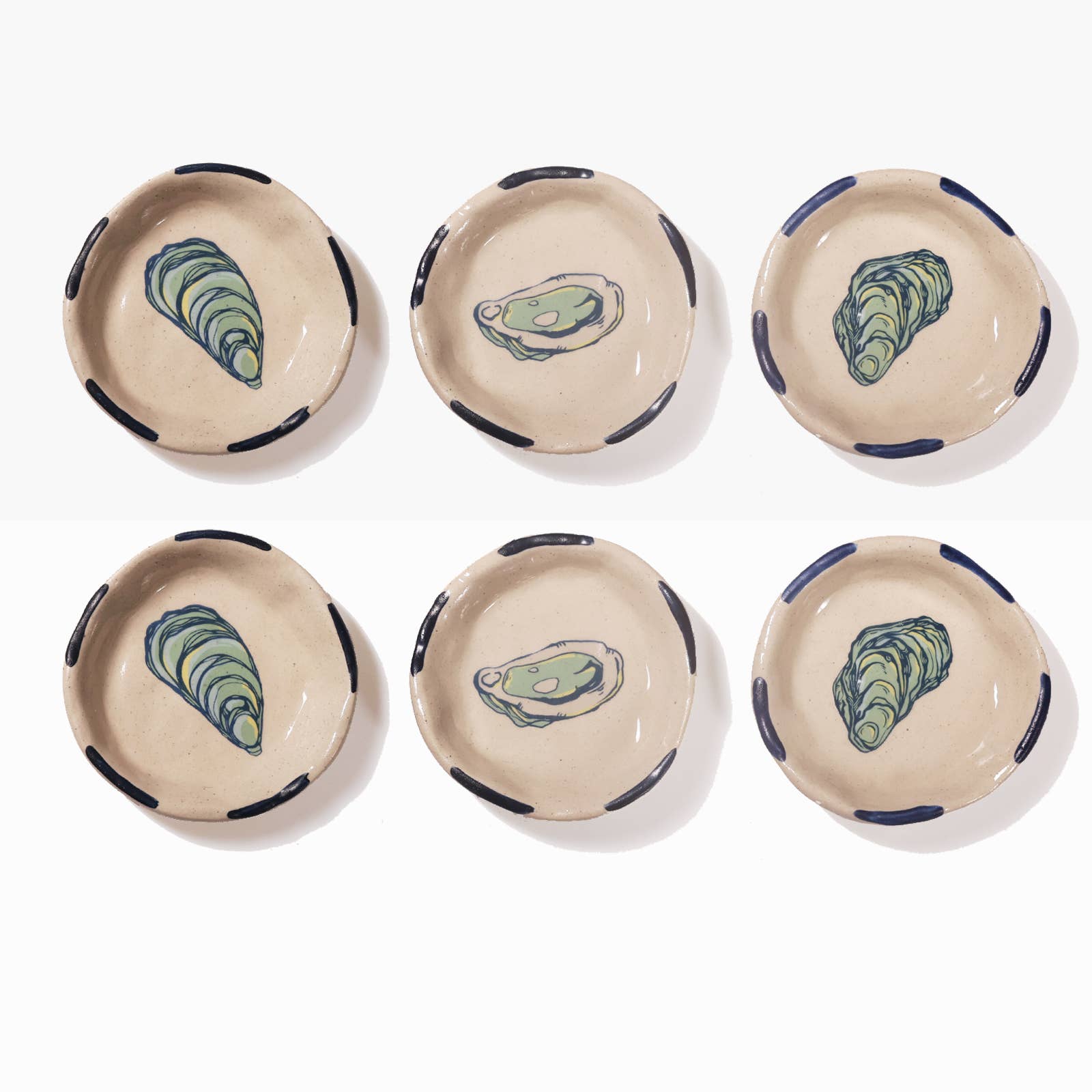Mini Oyster Trinket Tray-Trinket Dish-Ceramic Tasting Bowl