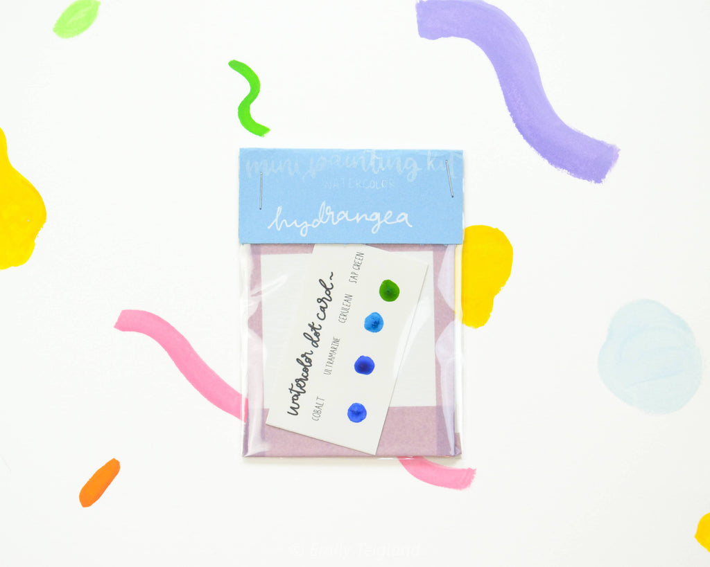 Mini Painting Kit- Hydrangeas