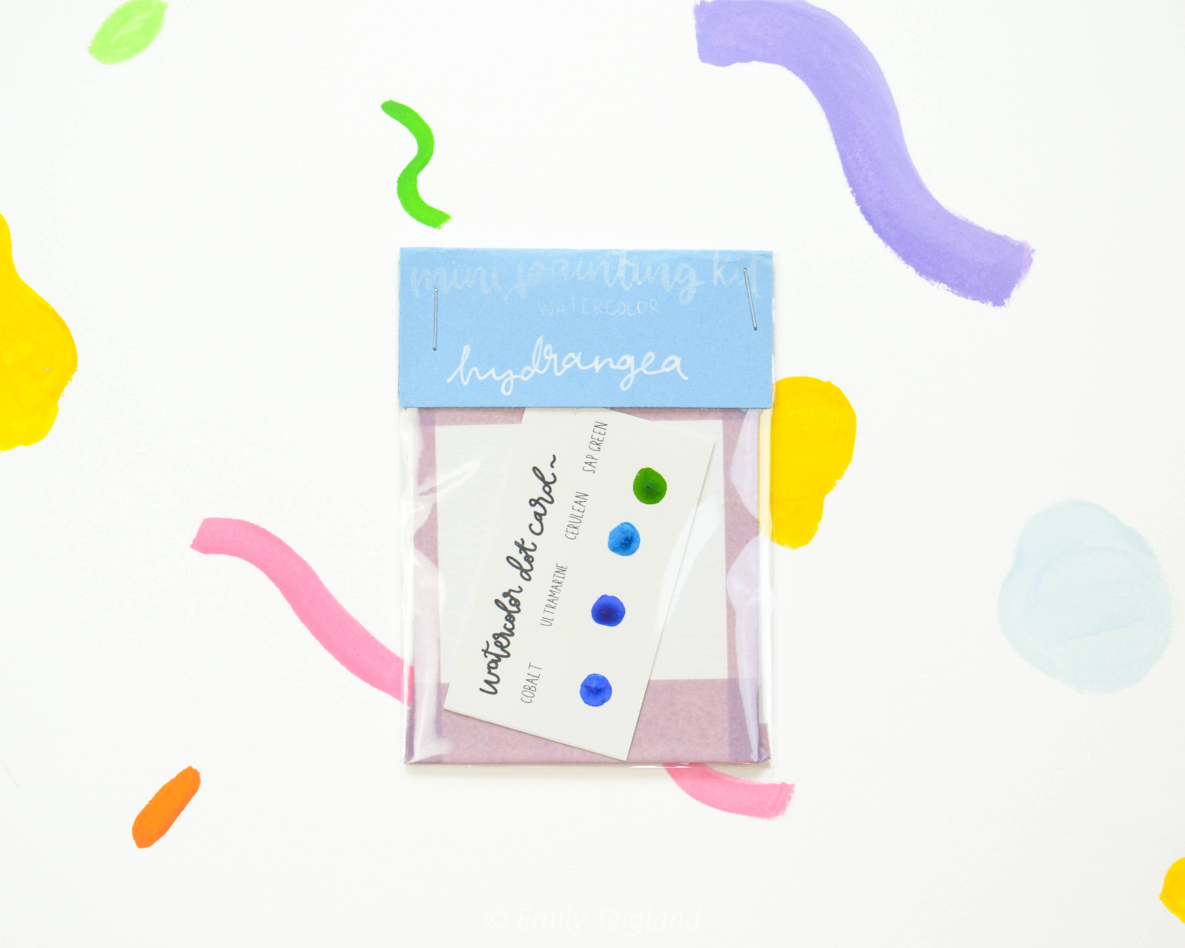 Mini Painting Kit- Hydrangeas