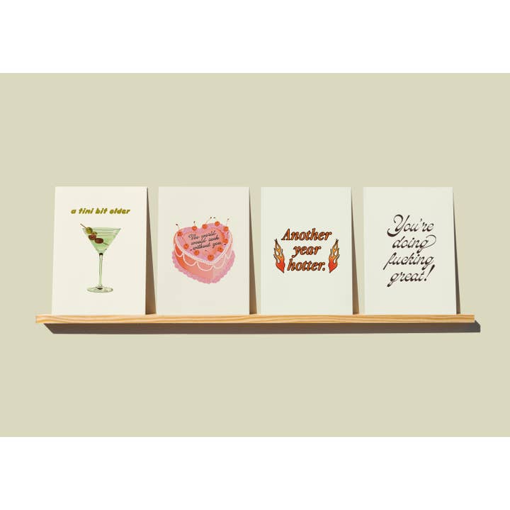 The World Would Suck Without You Heart Cake Greeting Card