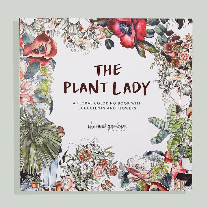 Plant Lady Coloring Book