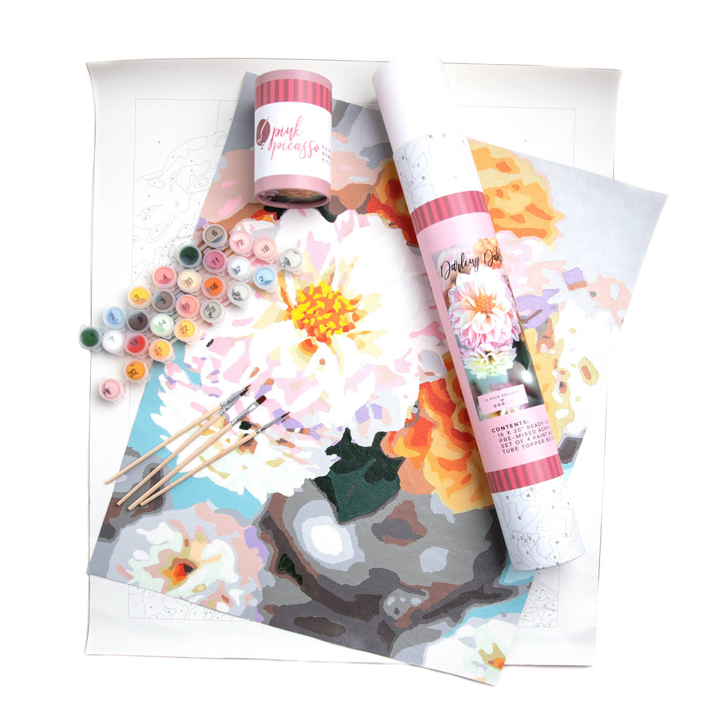 Darling Dahlia Paint by Numbers