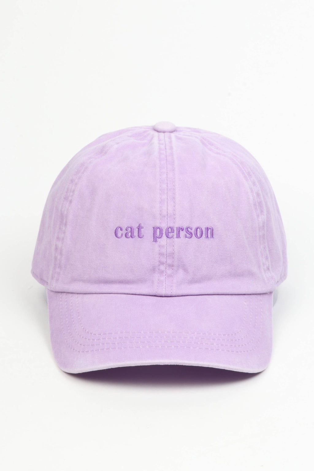 CAT PERSON Tonal Embroidery Baseball Cap