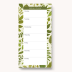 Floral Magnetic Meal Plan Notepad