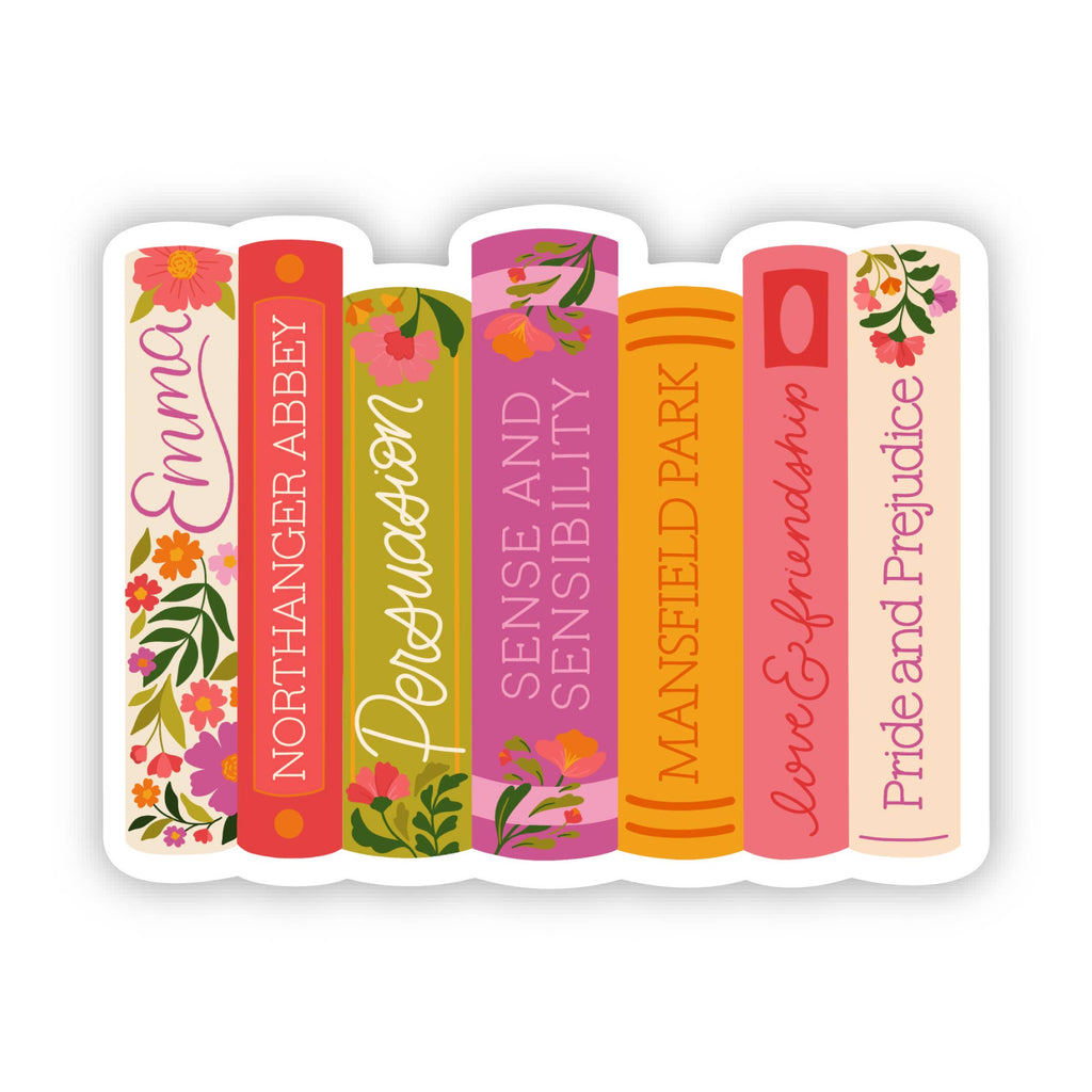 Jane Austen Collection Sticker, 3x2.2in | Bookish & Reading