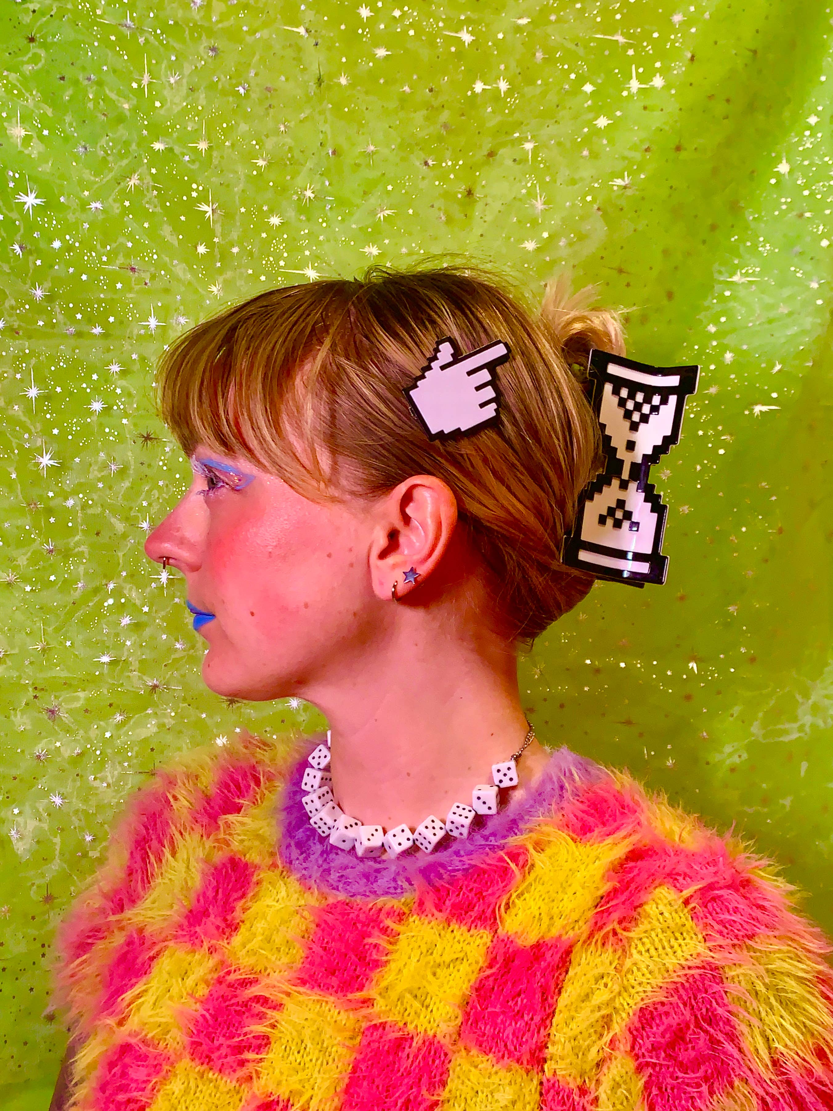 Y2K Timer Hair Claw