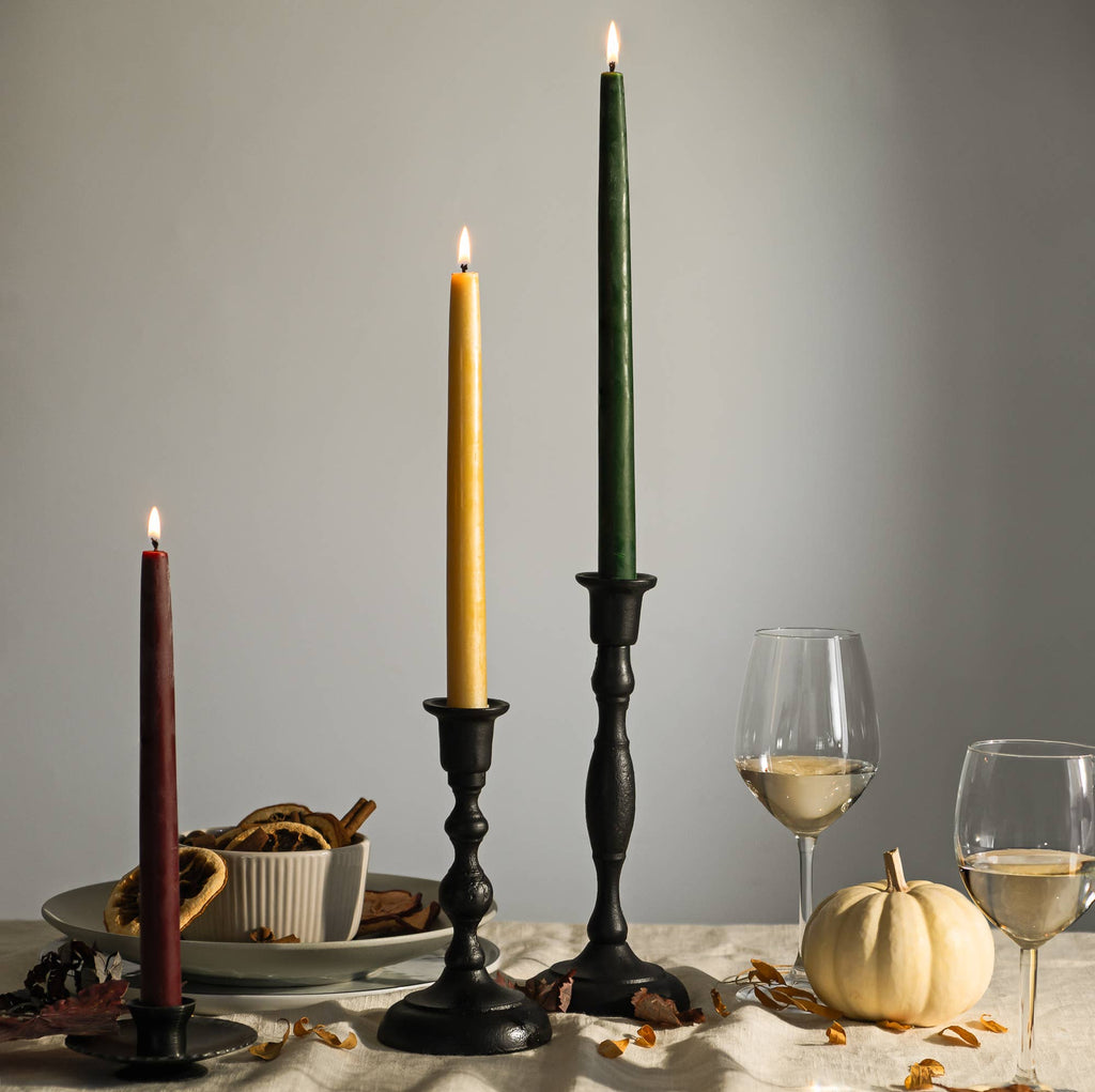 Beeswax Taper Candles – Eco-Friendly, Dripless & Handmade