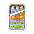 Colorful Can of Sardines Fish Sticker