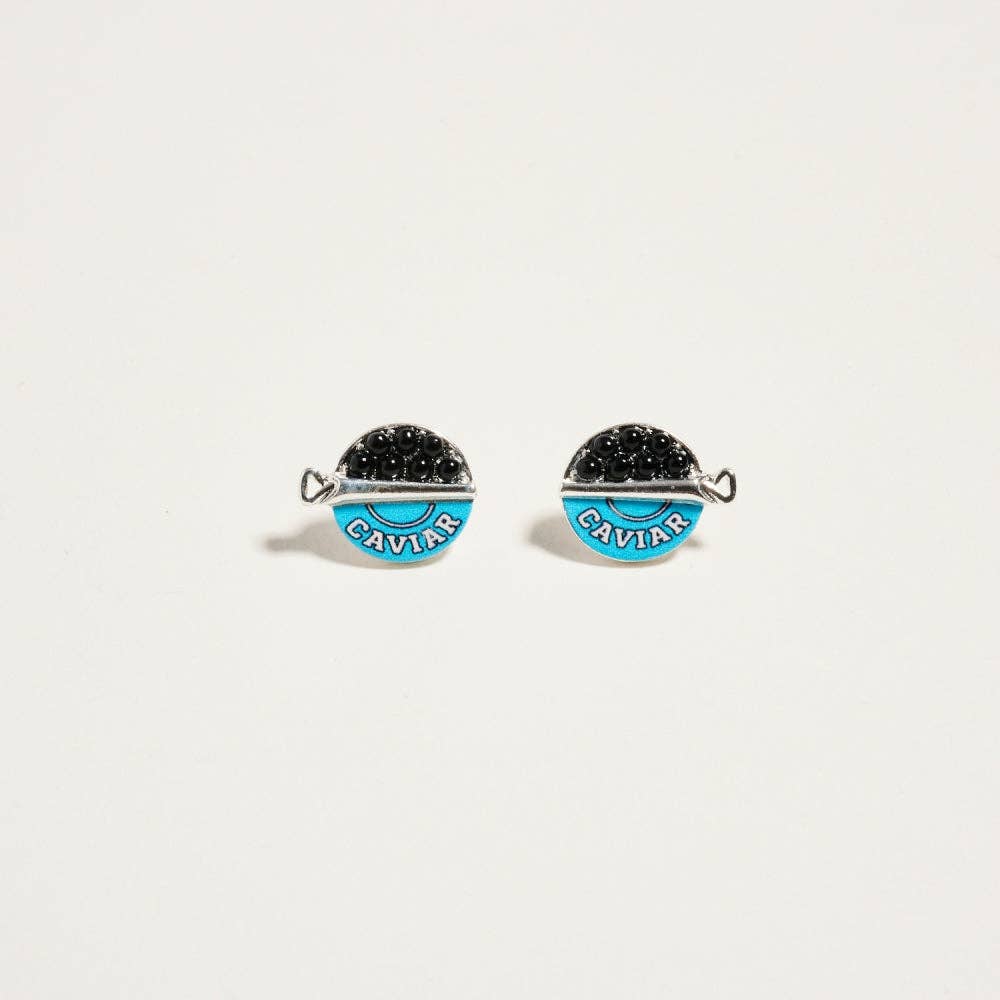 0.5 Inch Canned Caviar Bead Vacation Post Earrings