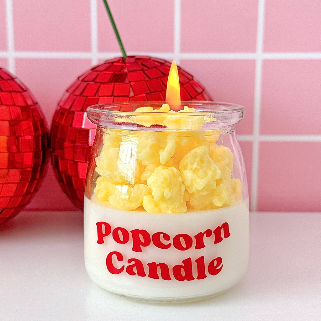 Popcorn Candle, Movie Night Candle
