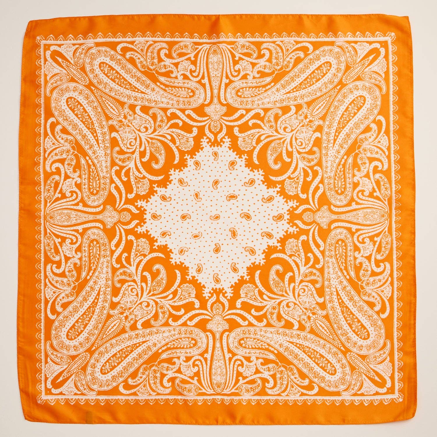 Silk Texture Paisley Bandana Scarf for Men & Women