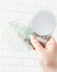 2 in 1 Pocket Comb Mirror in Sea Glass