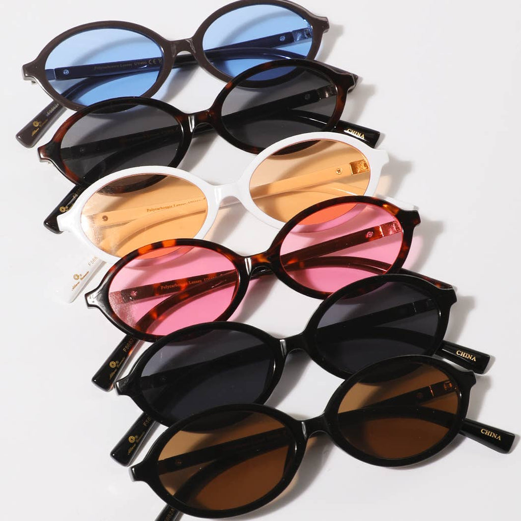 Women's Slim Oval Frame Sunglasses