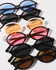 Women's Slim Oval Frame Sunglasses