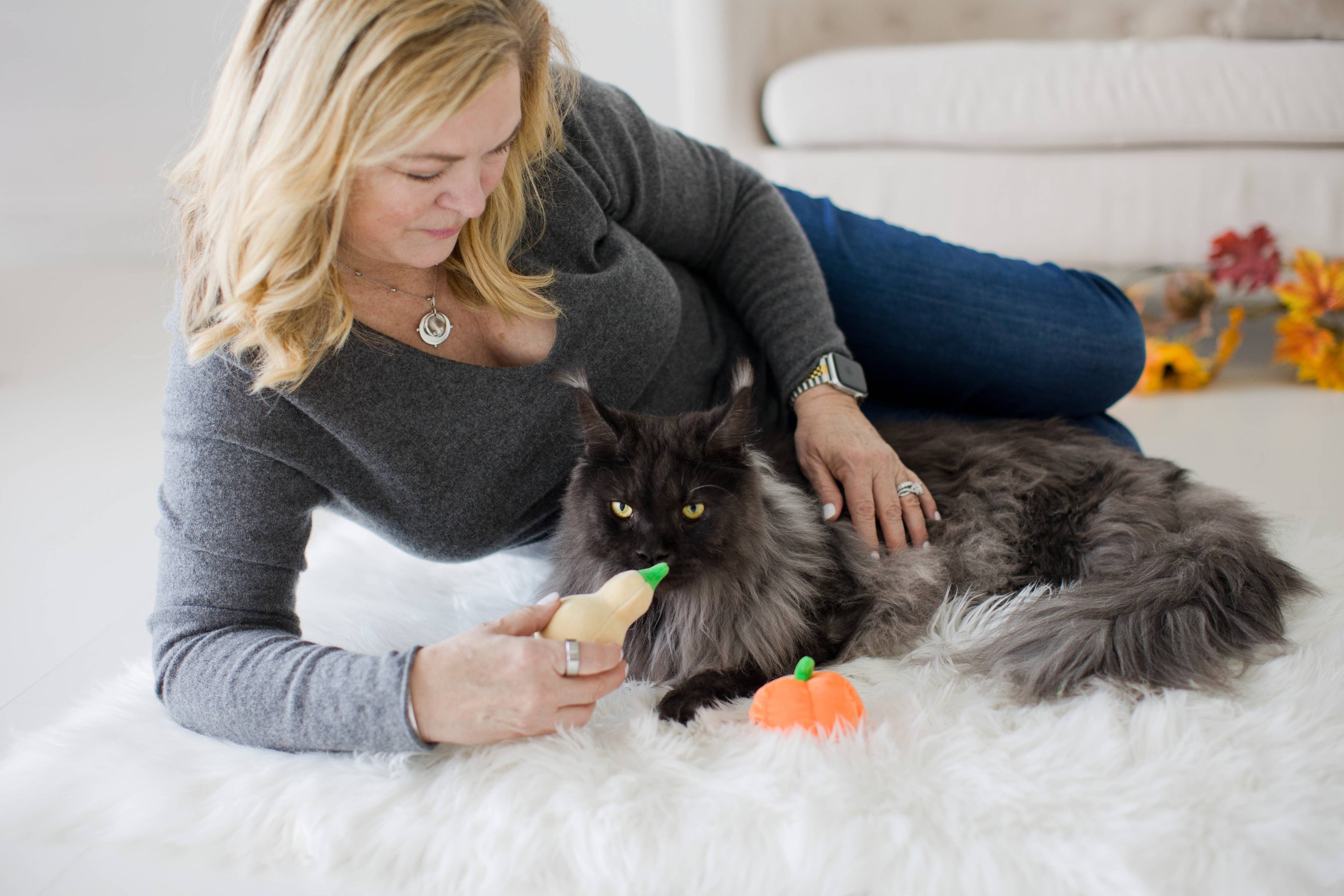 Gourds Fall Cat Toys, Set of 2