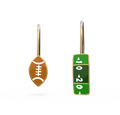 Football Fans Earrings - Gold Statement Super Bowl Jewelry