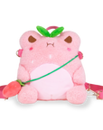 Strawberry Wawa Backpack (Cute Kawaii Pink Frog Shoulder Bag