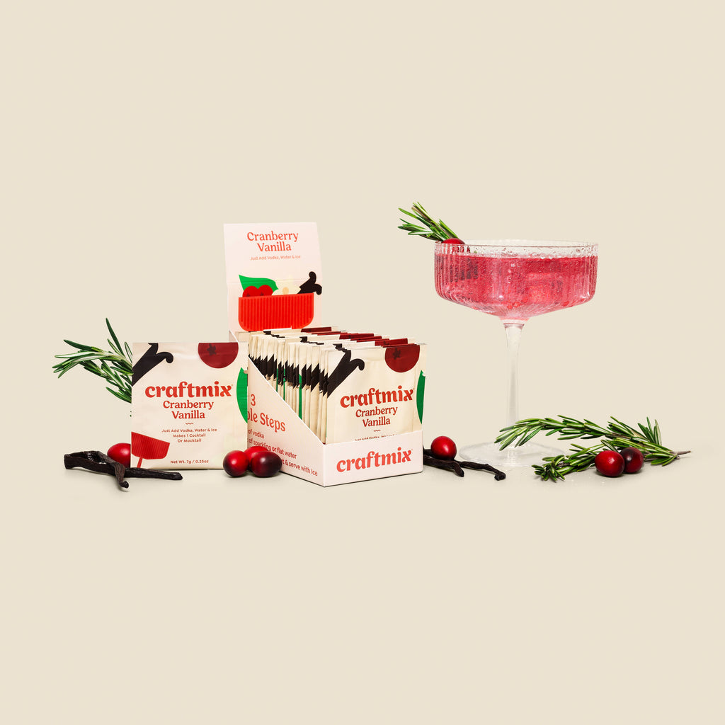 Cranberry Vanilla Cocktail / Mocktail Mixer - 24ct Caddy