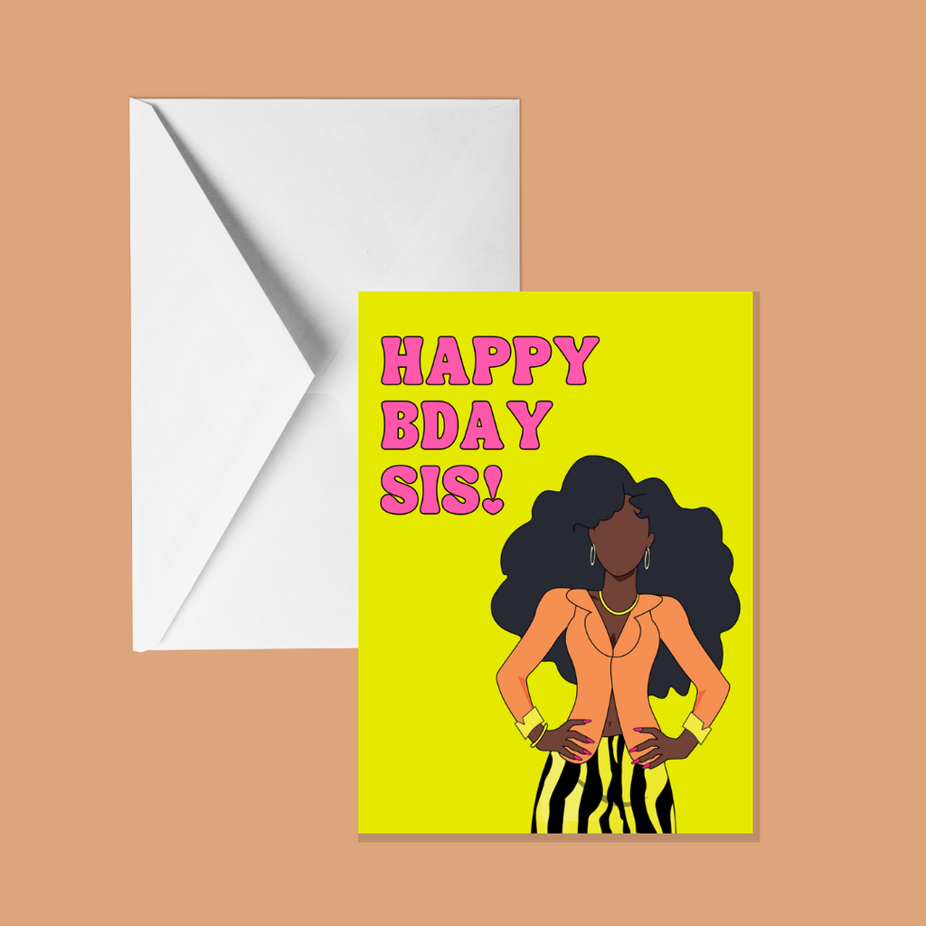 Fashion Sis Birthday Card