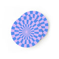 Blue Mint Check Coaster